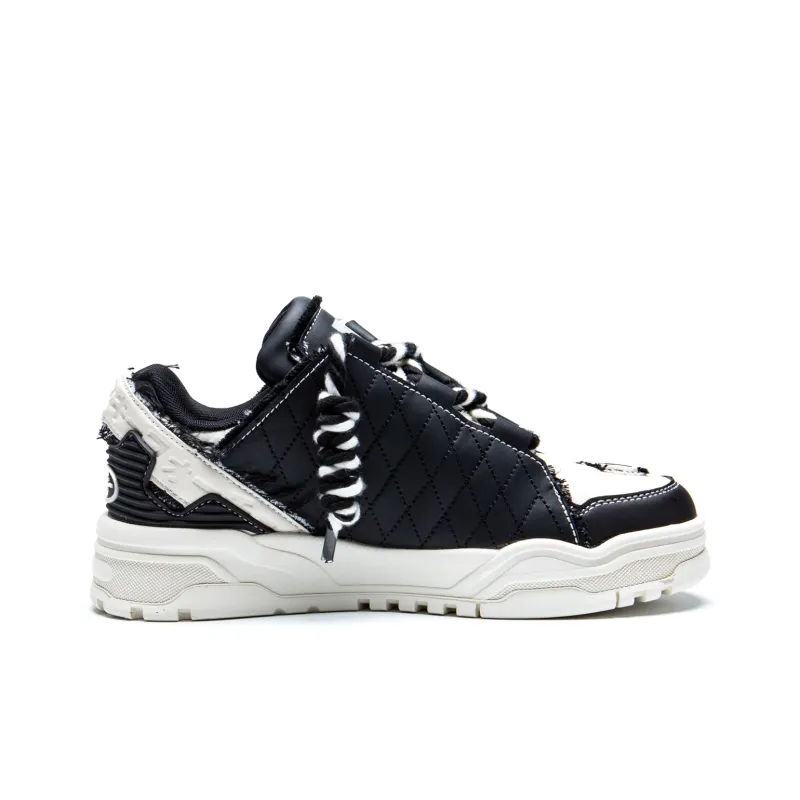 KUX Denim Mini Puffy Wear-Resistant Height Increasing Low-Top Skateboard Shoes Unisex-8