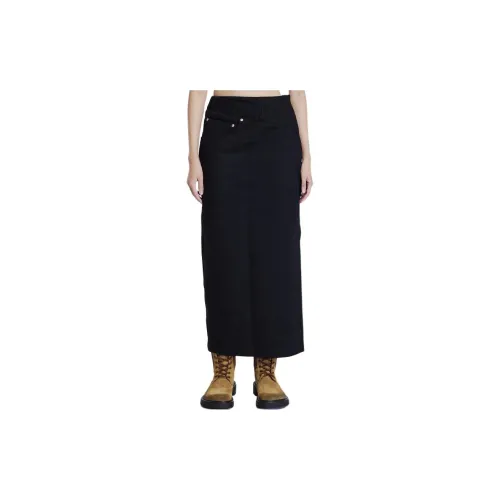 LOEWE Denim Long Skirts Women's Black