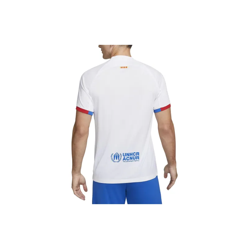 Nike F.C. Barcelona Soccer Jerseys 2023 24 Season Men's White-3