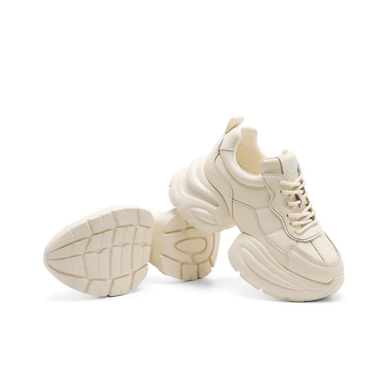 C°BANNER Low Top Chunky Sneakers Women's Custard-4