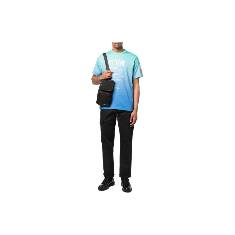 VERSACE JEANS COUTURE SS22 T Shirt Men's Blue-1