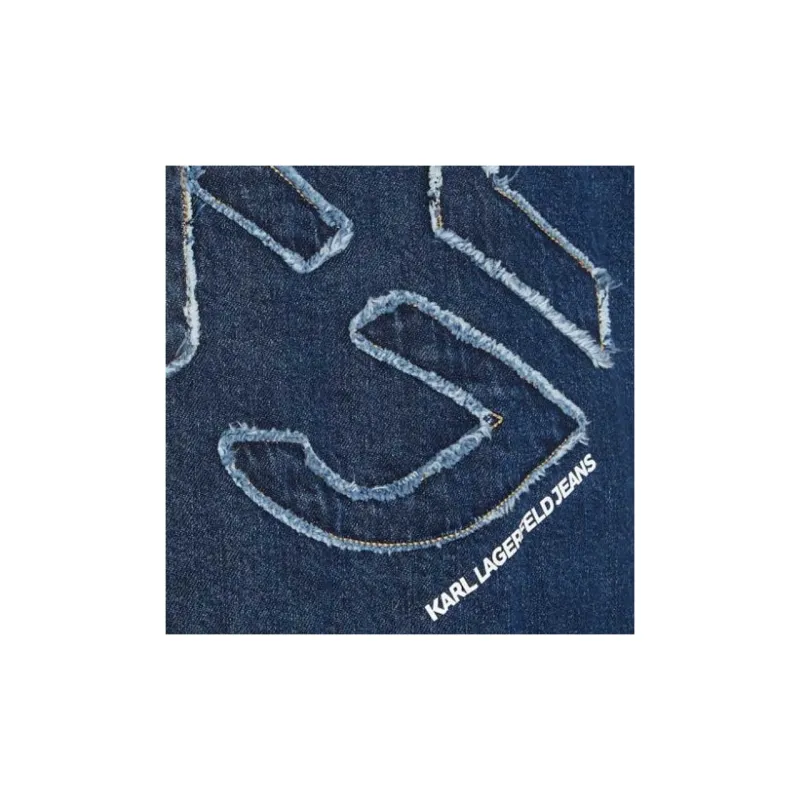 KARL LAGERFELD / Karl Lagerfeld Jeans Patchwork Panelled Denim Jacket-5