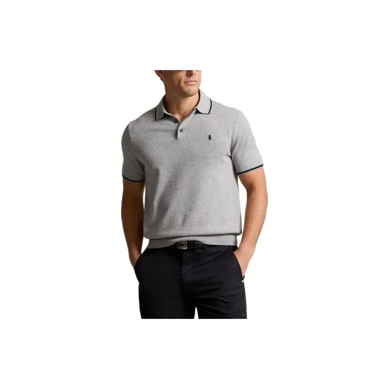 Polo Ralph Lauren SS24 Polo Shirt Men's Heather Gray-2