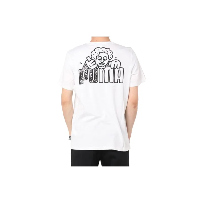 Mr Doodle X PUMA T Shirts Men White-3