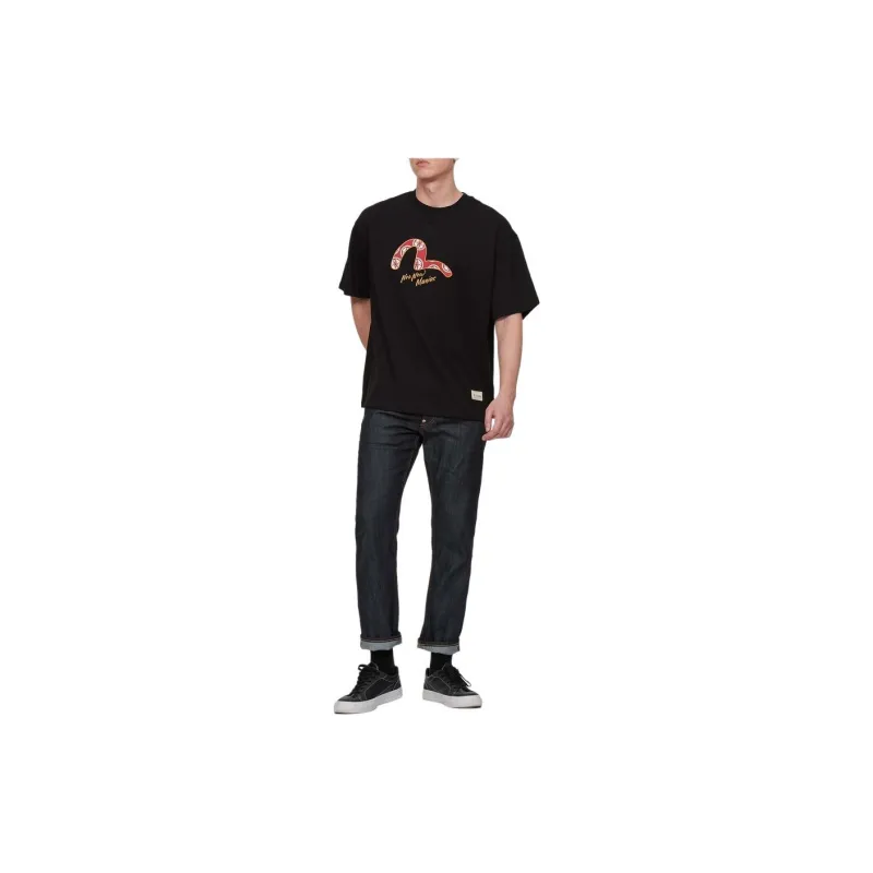 EVISU T Shirts Men Black-4