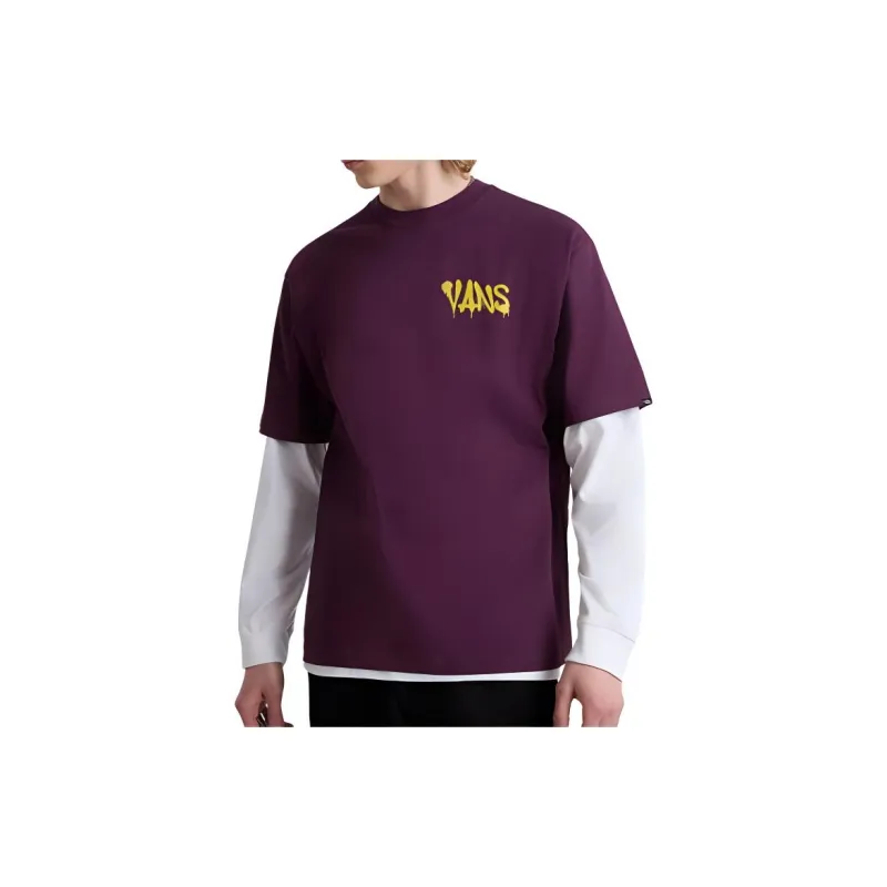 Vans T-Shirts Men Purple-2