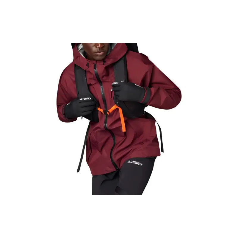 Adidas Terrex Xperior Gore-Tex Paclite Rain Jacket Jackets Coats Men's Dark Shadow Red-3