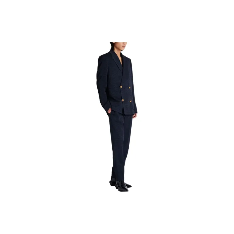 BALMAIN PB monogram Satin Blazer-3