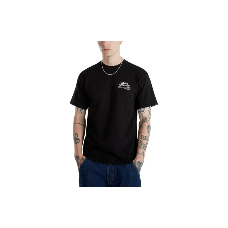 Vans Wrenched T Shirts Men Black-2