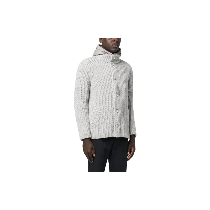 HERNO Sorano Button Up Bomber Jacket-3