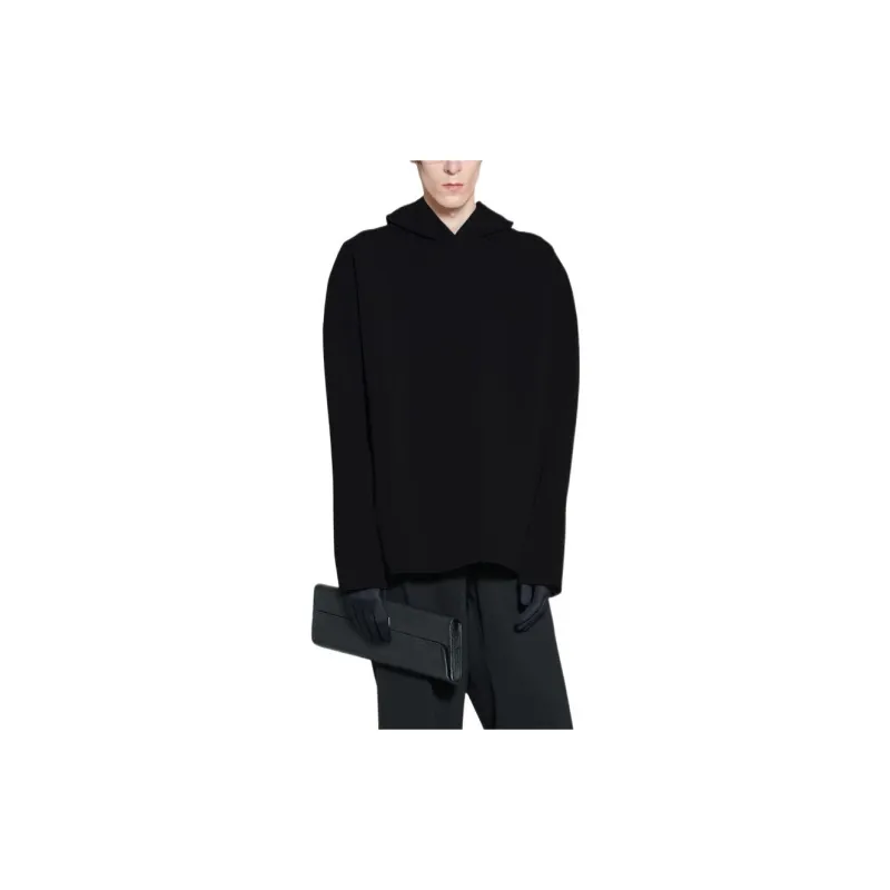 Balenciaga Viscose Compact Knit Hoodie-1