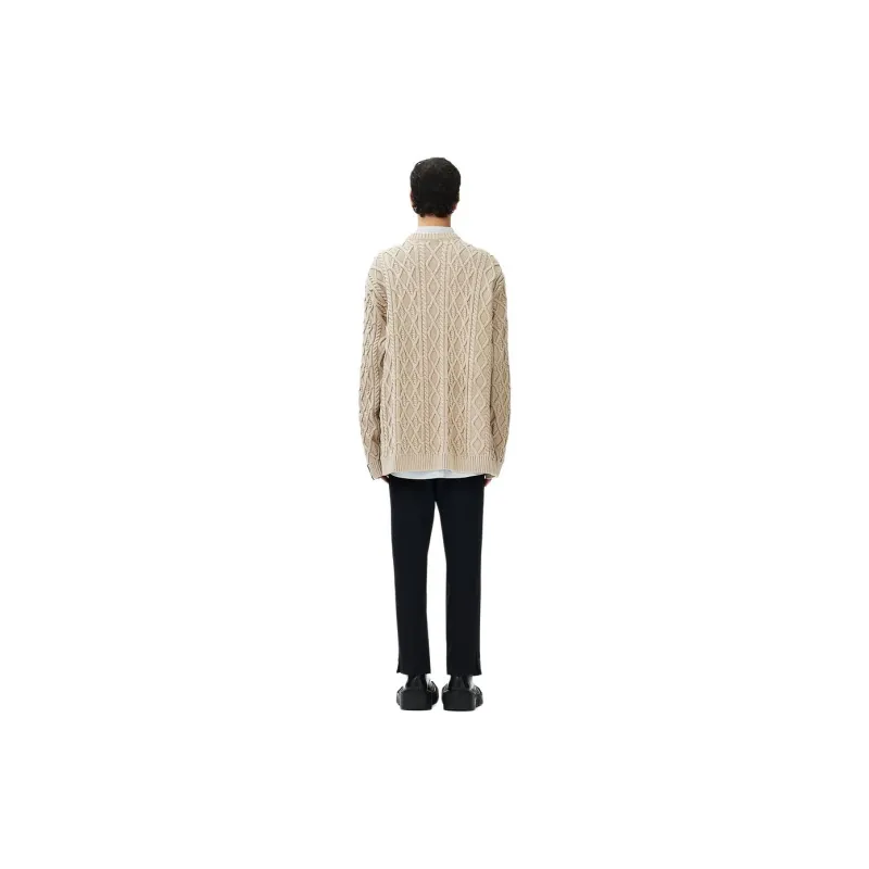 Rokh X H&M ROKH Collaboration Sweaters Men Light Beige-1