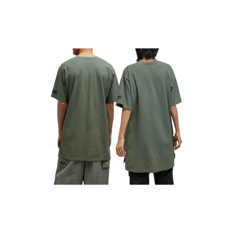Y-3 Crepe Jersey Short Sleeve Pocket Tee T-Shirt Unisex Green-2