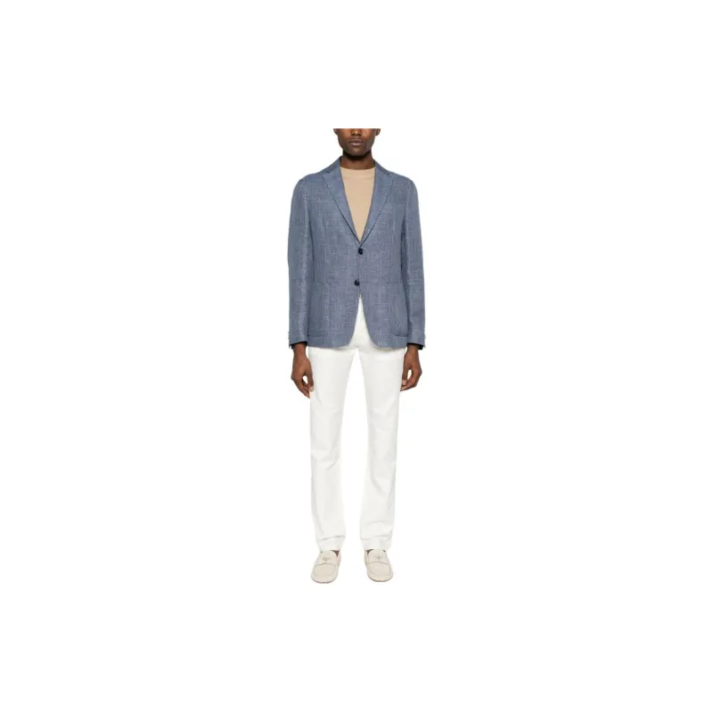 Ermenegildo Zegna Notched-lapels Single-breasted Blazer-1
