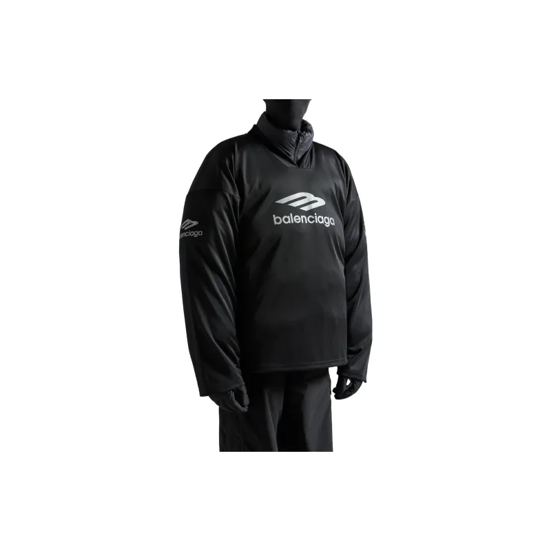 Balenciaga FW24 T Shirt Men's Loose Fit Style Black-3