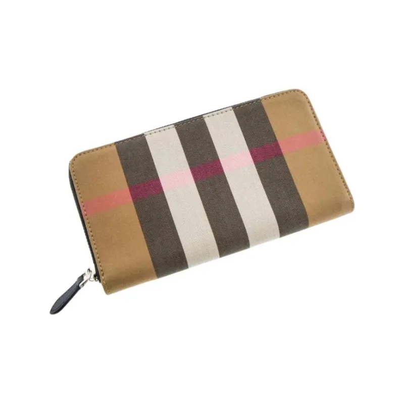 Burberry Cow Leather Wallet Women's Light Umber-2