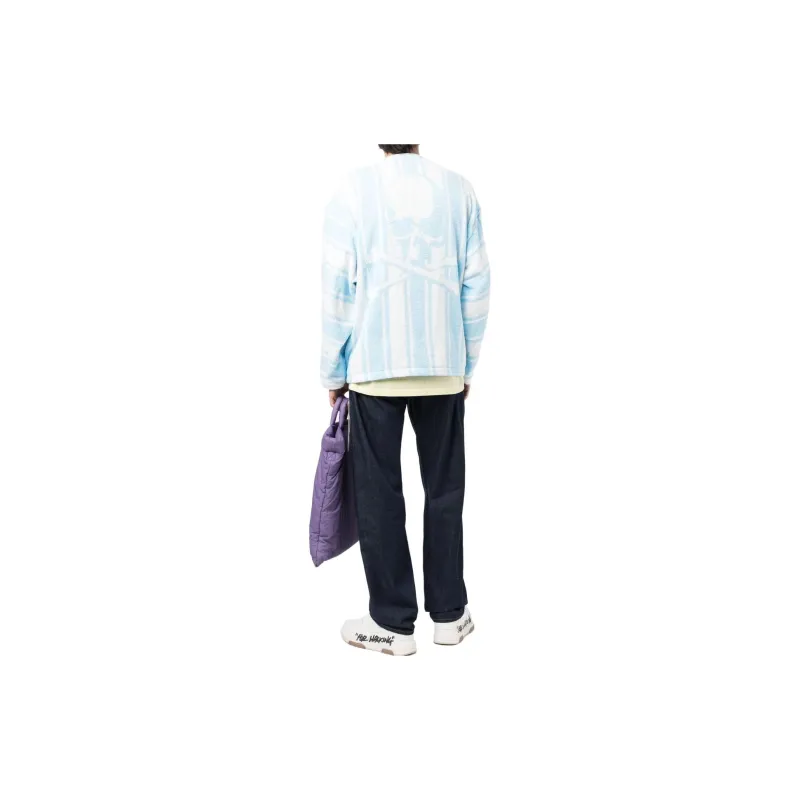 MASTERMIND WORLD Striped Cotton Cardigan-3