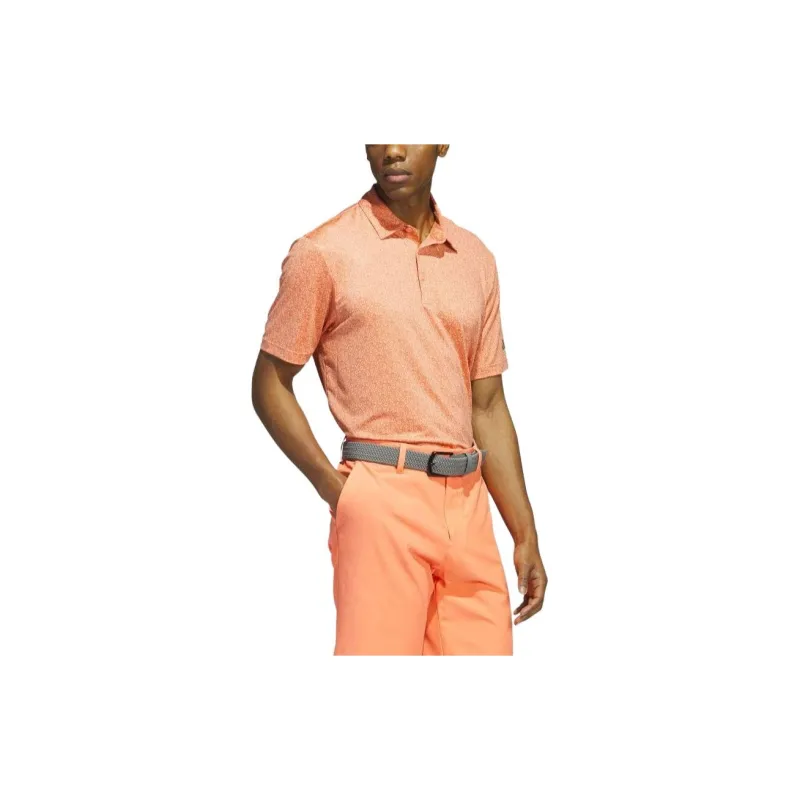 Adidas Polo Shirts Men Coral Orange-3