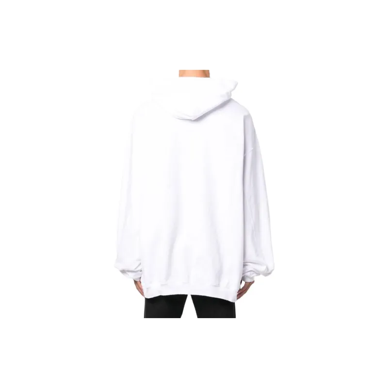 Balenciaga Destroyed Logo Print Hoodie-2