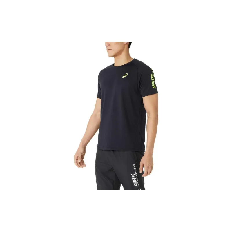 Asics AIM TRG T Shirt Men Black/Yellow-3