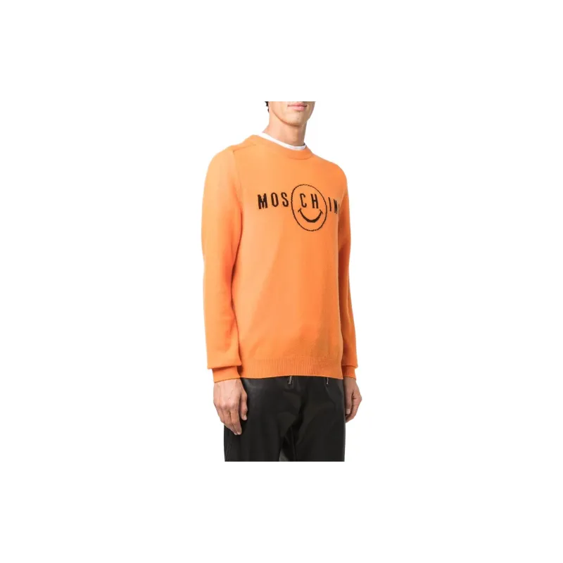 MOSCHINO Cashmere Sweaters Men Orange Red-2