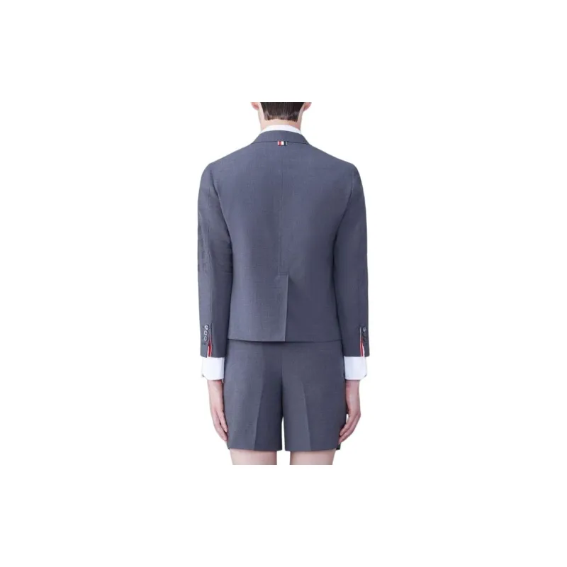 THOM BROWNE 4 Bar Striped Single Breasted Jacket-2