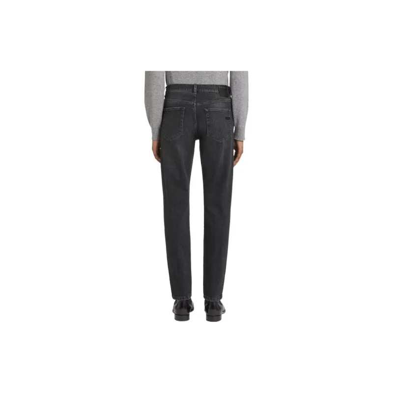 Ermenegildo Zegna Roccia Straight Leg Slim Fit Jeans-4