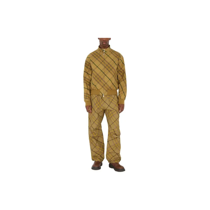 Burberry Check Printed Zipped Bomber Jacket-2