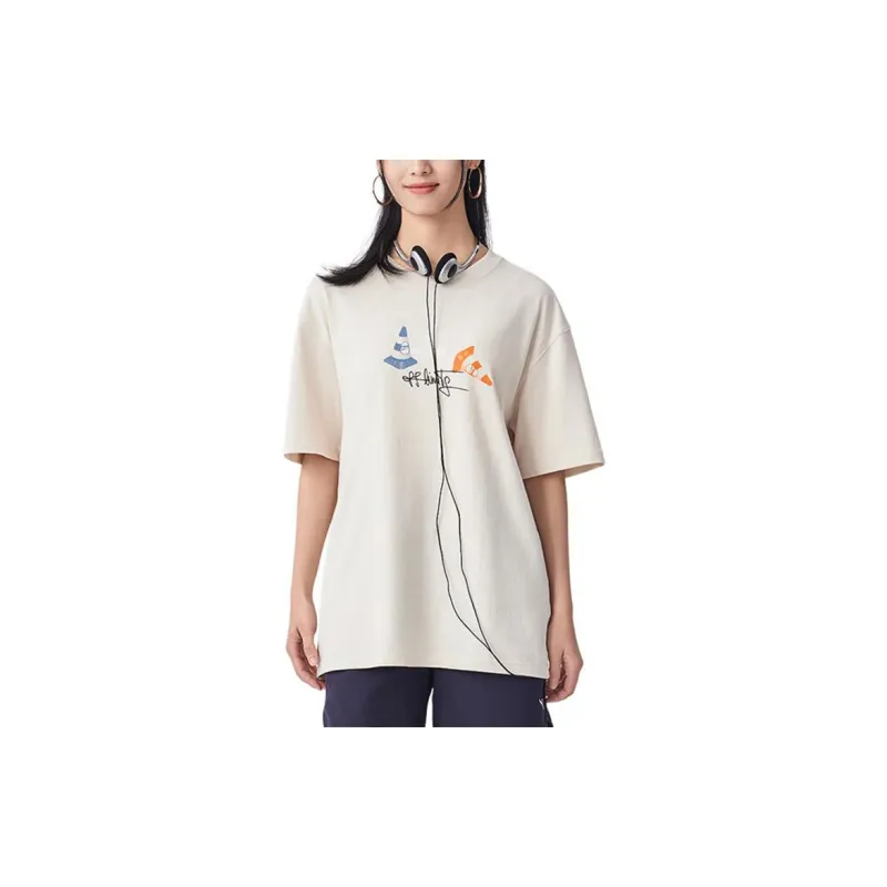 PUMA Downtown T Shirts Unisex Snow White-2