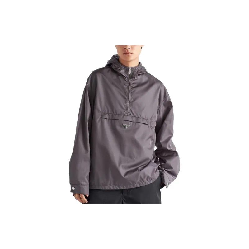 PRADA Jackets Men Gray-3