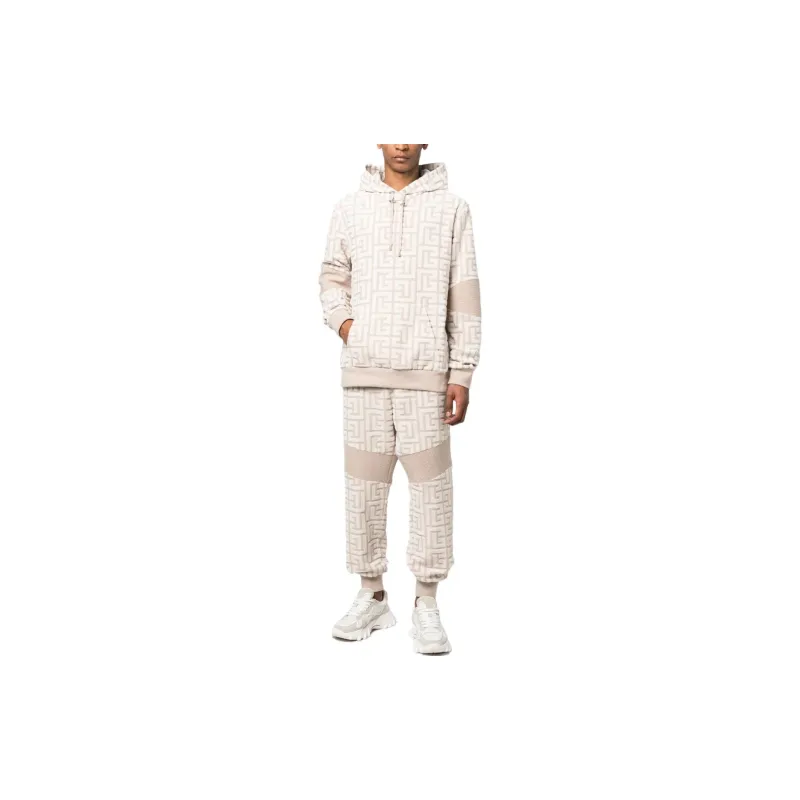 BALMAIN Sweatshirts Men Beige-1