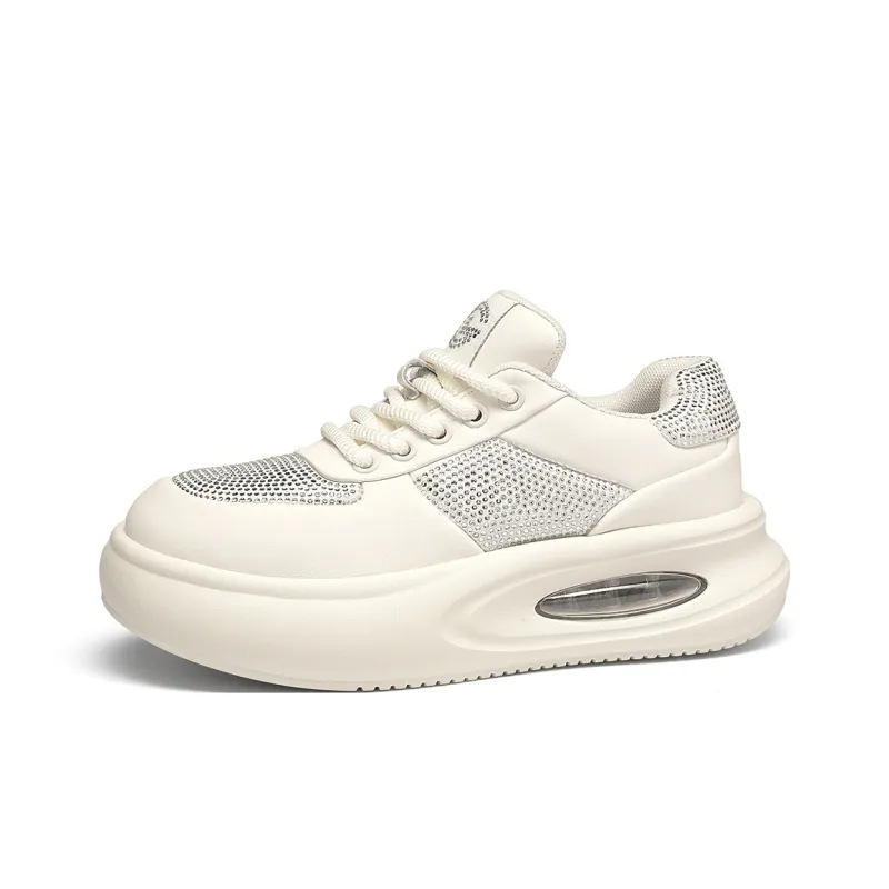 GOLDLION Anti Slip And Wear Resistant Height Increasing Low Top Casual Shoes Women's-6