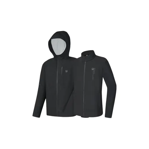 FILA Windbreaker Jackets Men Pitch Black