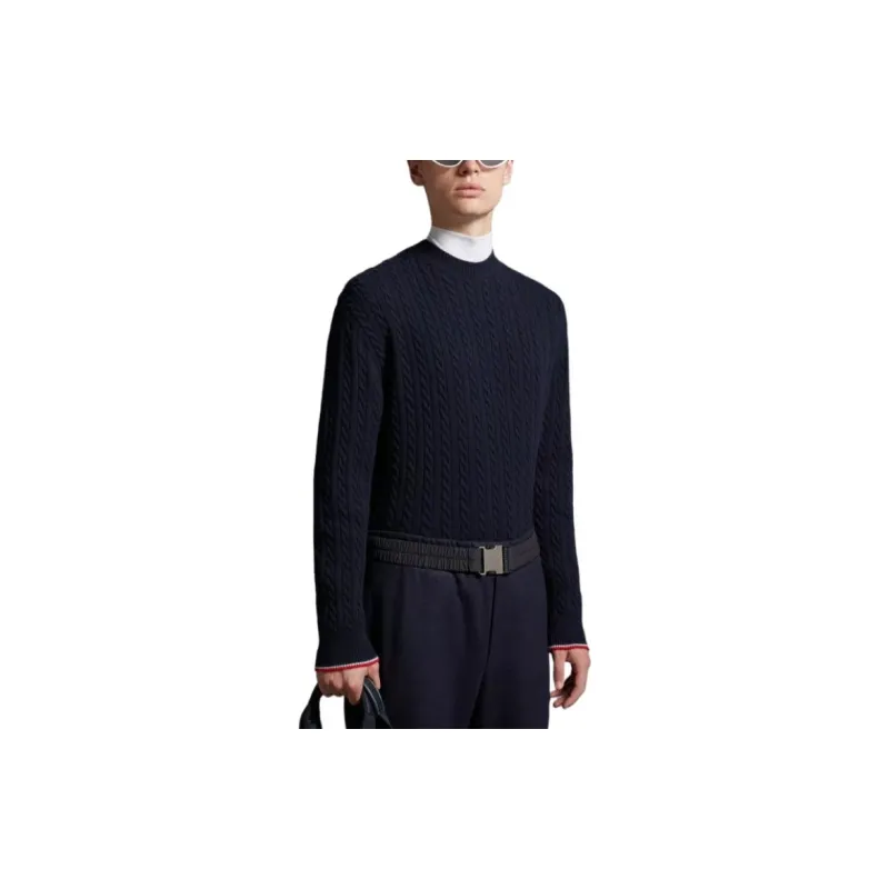 Moncler Cable knit Virgin Wool Blend Jumper-2