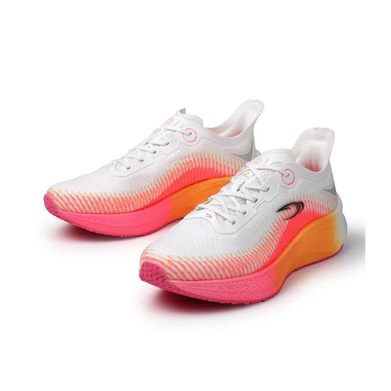 SAIQI Low Top Long Distance Running Running Shoes Men's Crimson Evening Portrait-3