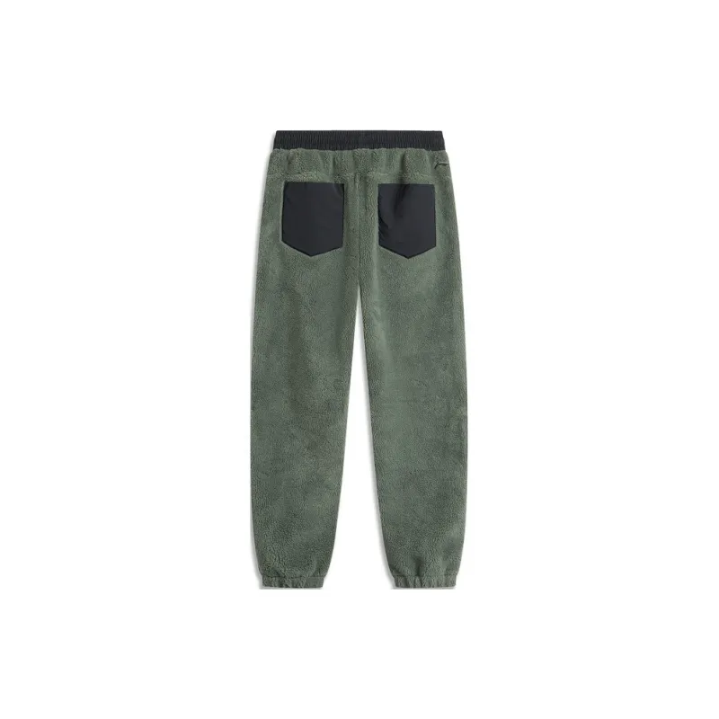 LiNing CF Tracing Casual Pants Unisex Screw Smoke Green-1