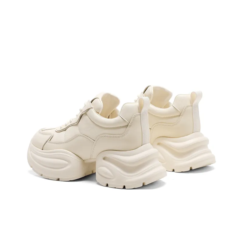 C°BANNER Low Top Chunky Sneakers Women's Custard-3