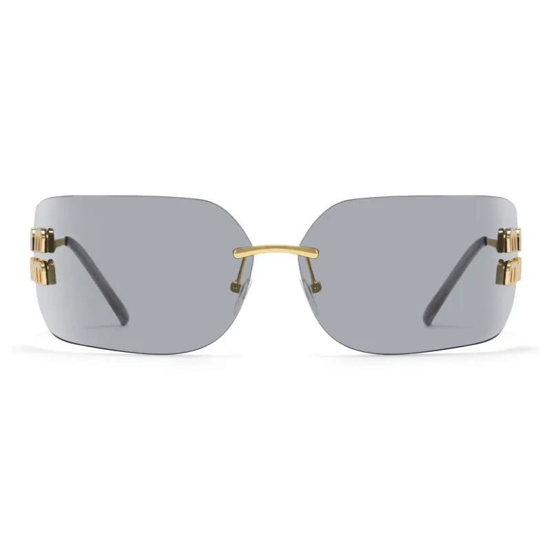 Morakot Alloy Irregular Shape Sunglasses Unisex-5