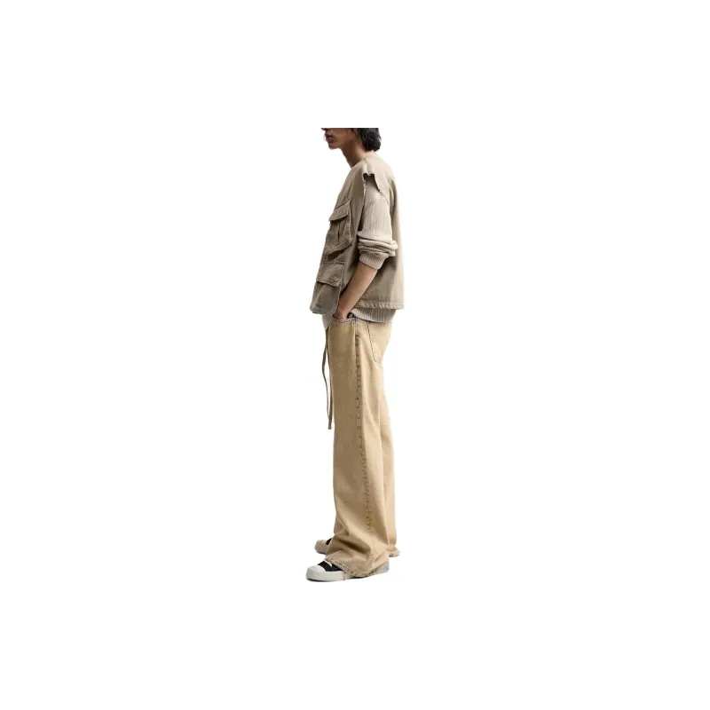 ZARA Vests Men Light Khaki-4