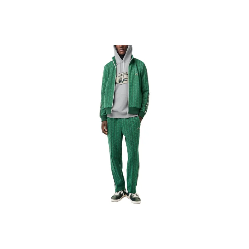 LACOSTE Logo print Cotton Hoodie-1
