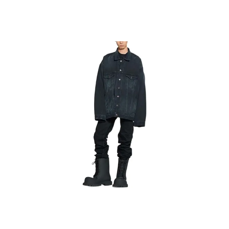 Balenciaga Jackets Men Black-2