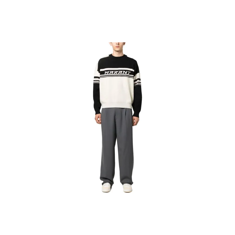 ISABEL MARANT Logo Intarsia Knit Crewneck Jumper-1