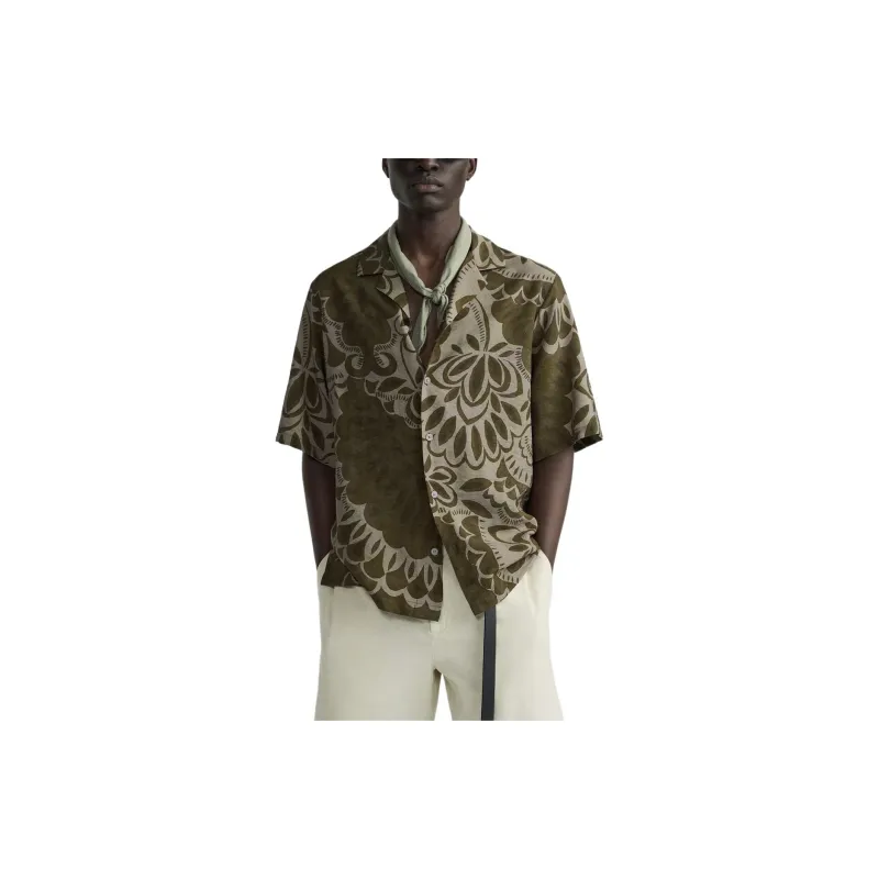 ZARA Shirts Men Medium Green-1