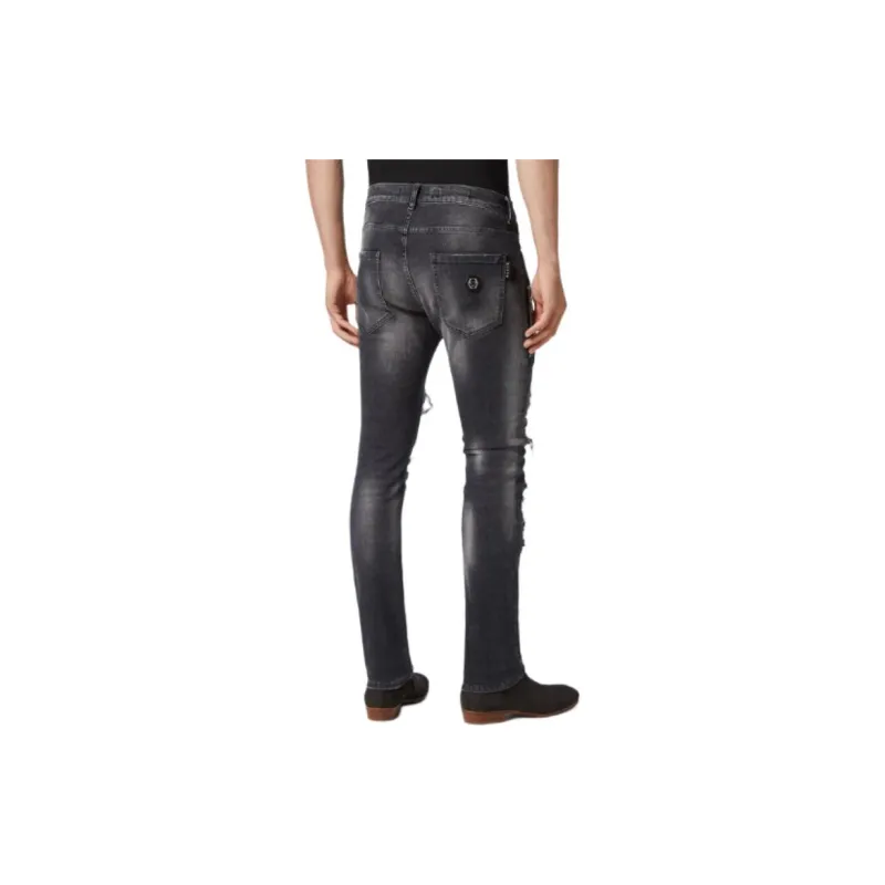 PHILIPP PLEIN Mid rise Ripped Jeans-2