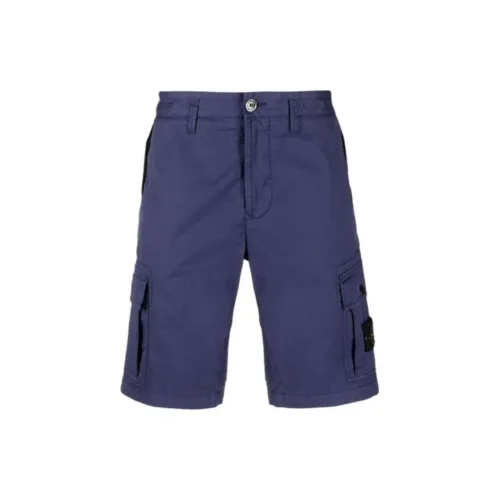 STONE ISLAND Cargo Shorts Men Purple