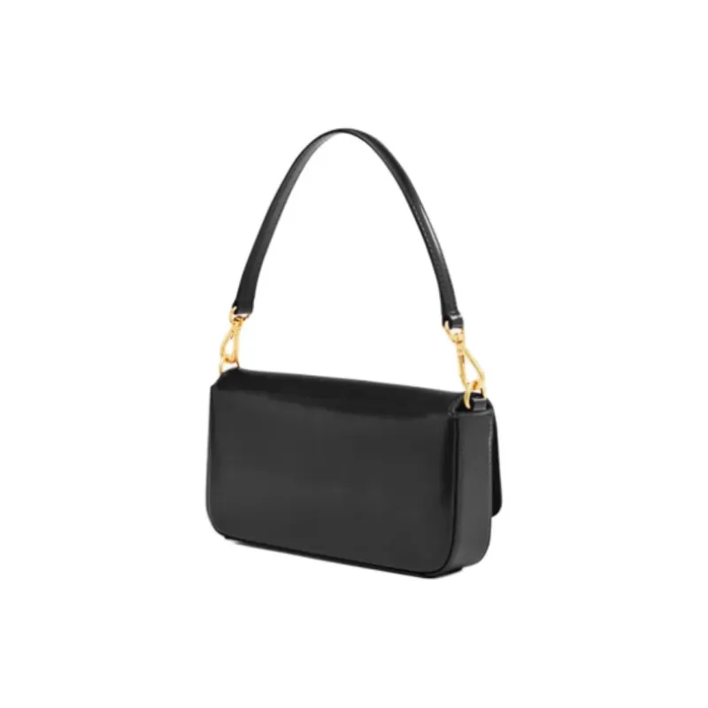 SAM EDELMAN Cow Leather Baguette Bag Shoulder Bag Handbag Shoulder Bag Small Size Women's Dark Brown/Black-1
