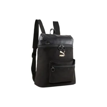 PUMA Fabric+Artificial Leather Backpack Regular Women's Black