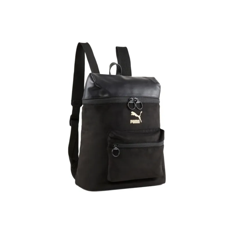 PUMA Fabric+Artificial Leather Backpack Regular Women's Black-0