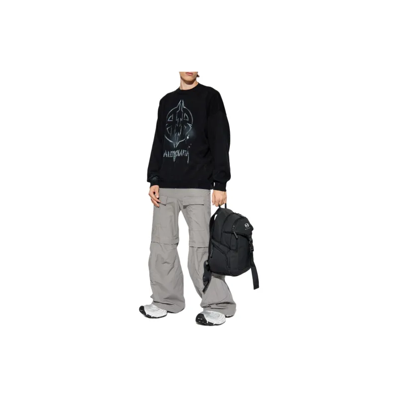 Balenciaga Bb Logo Crewneck Sweatshirt-3