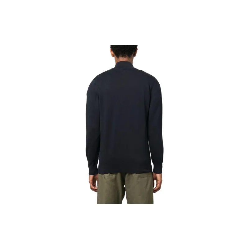 BARBOUR Logo-embroidered Half-zip Jumper-2